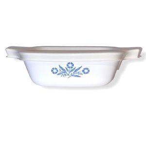 VTG Petite Pan Corning Ware | Blue Cornflower with Lid Cover